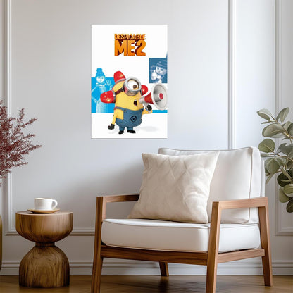 Despicable Me 2 Movie Poster | Fire Alarm Minion - Movies & TV Poster