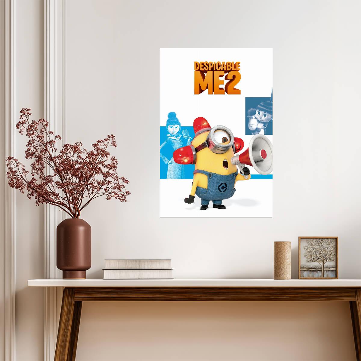 Despicable Me 2 Movie Poster | Fire Alarm Minion - Movies & TV Poster