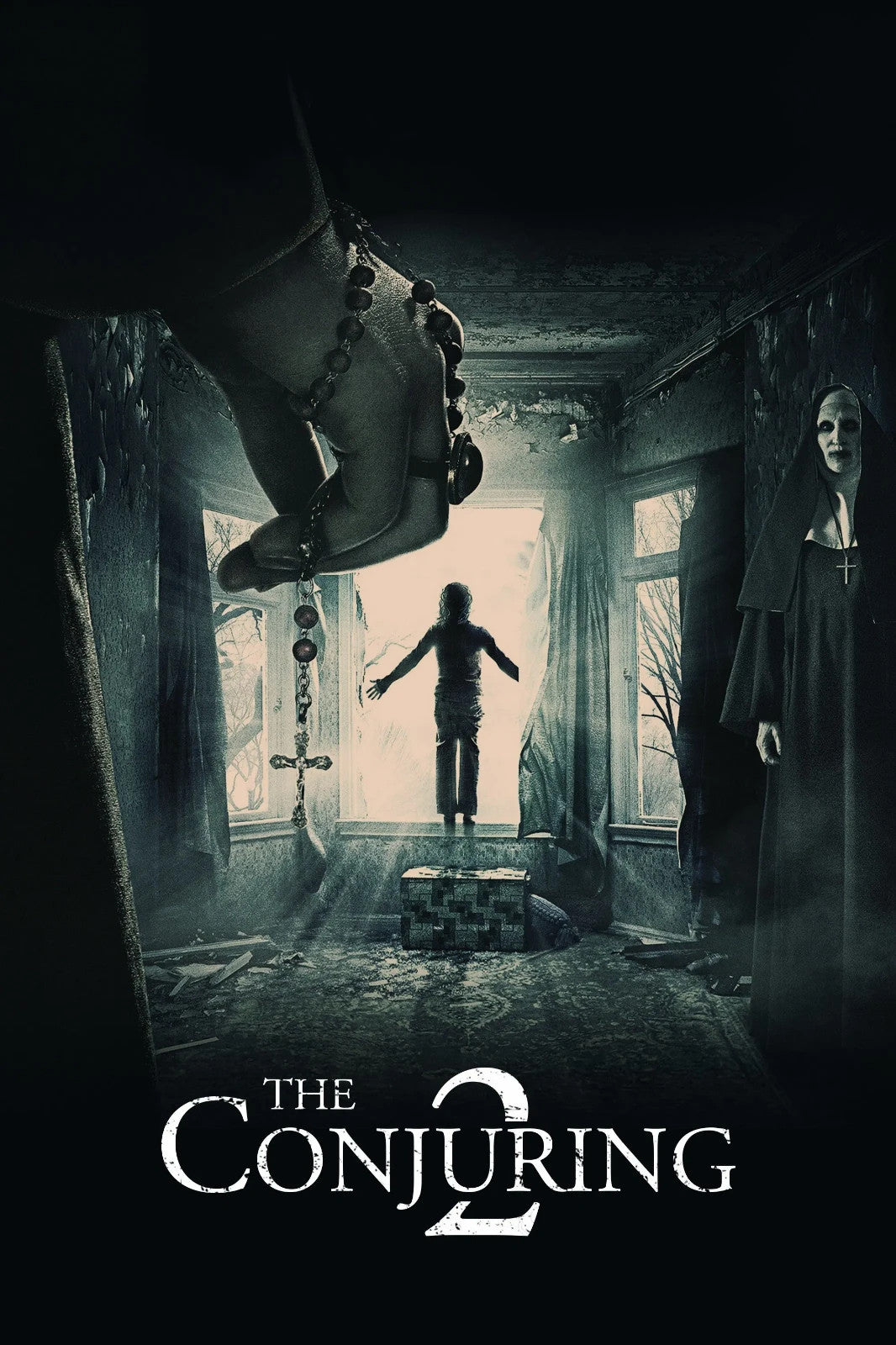 The Conjuring 2 Movie Poster | Girl Levitating at the Window - Movies & TV Poster
