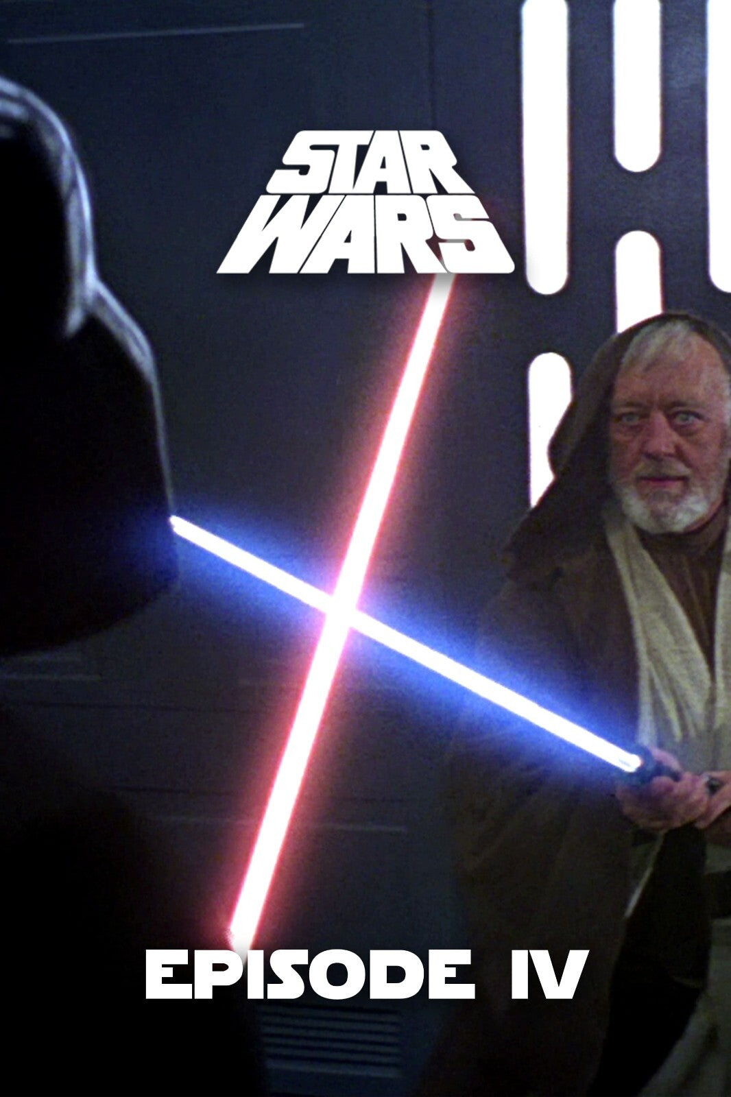 Star Wars A New Hope Movie Poster | Obi-Wan and Darth Vader Lightsabers - Movies & TV Poster