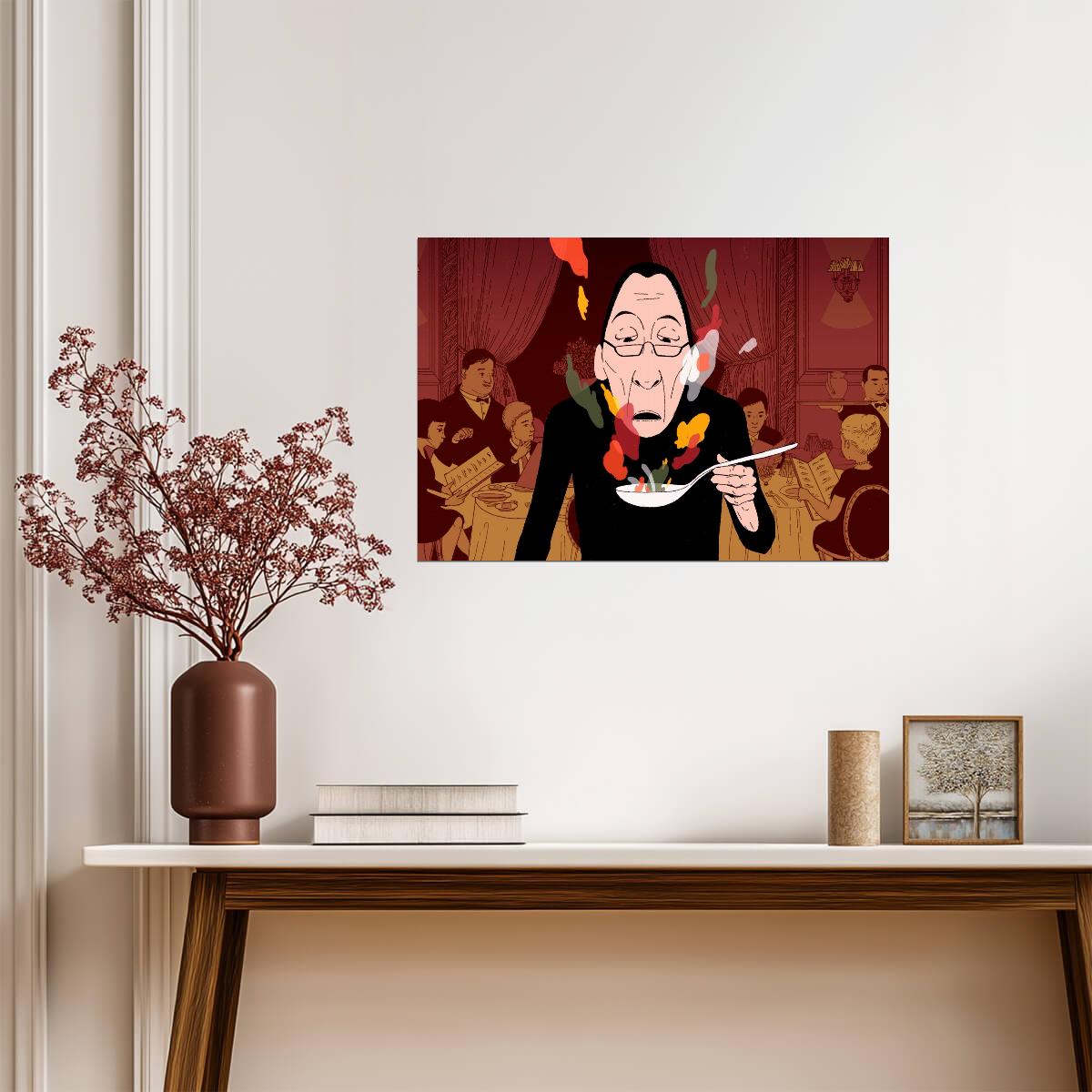 Ratatouille Movie Poster | Anton Ego Restaurant Illustration - Movies & TV Poster