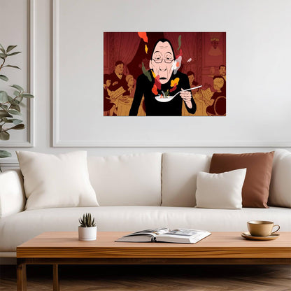 Ratatouille Movie Poster | Anton Ego Restaurant Illustration - Movies & TV Poster