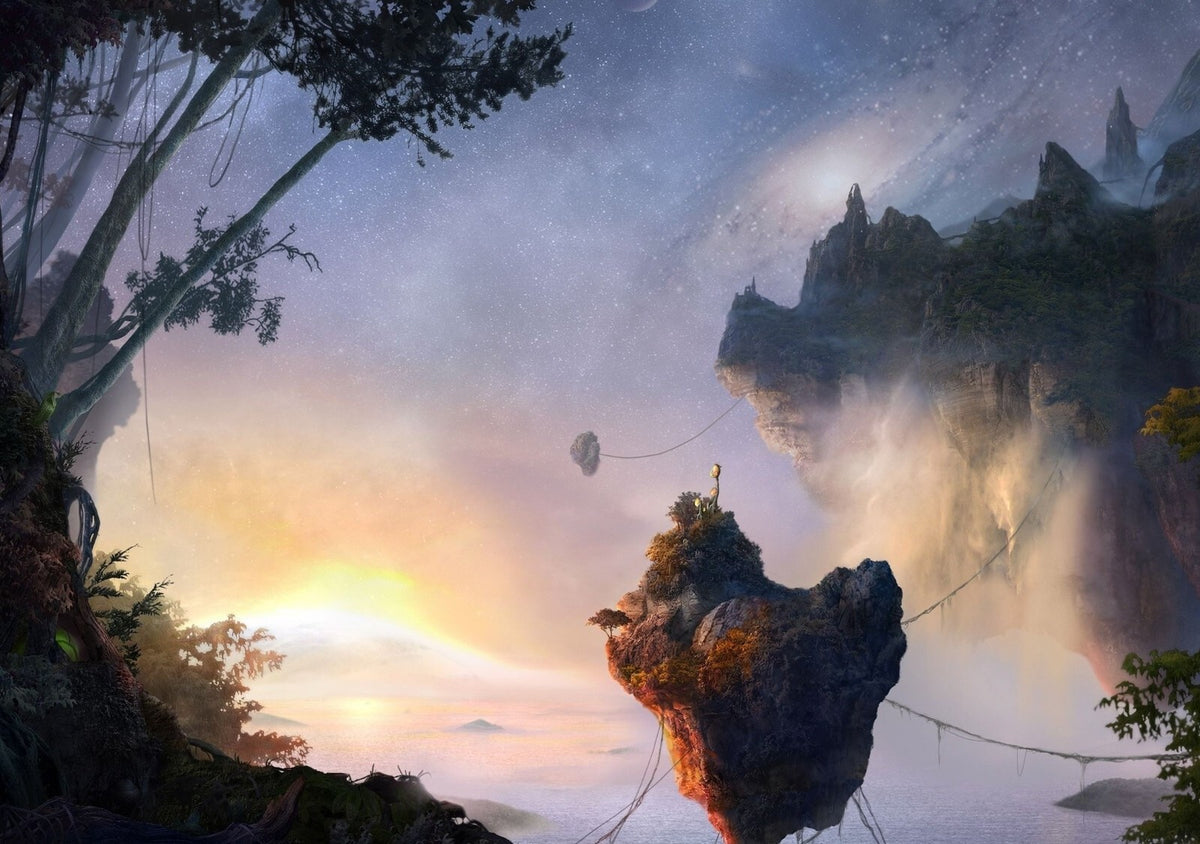 Avatar 2009 Movie Poster | Sunrise above a Floating Mountain - Movies & TV Poster
