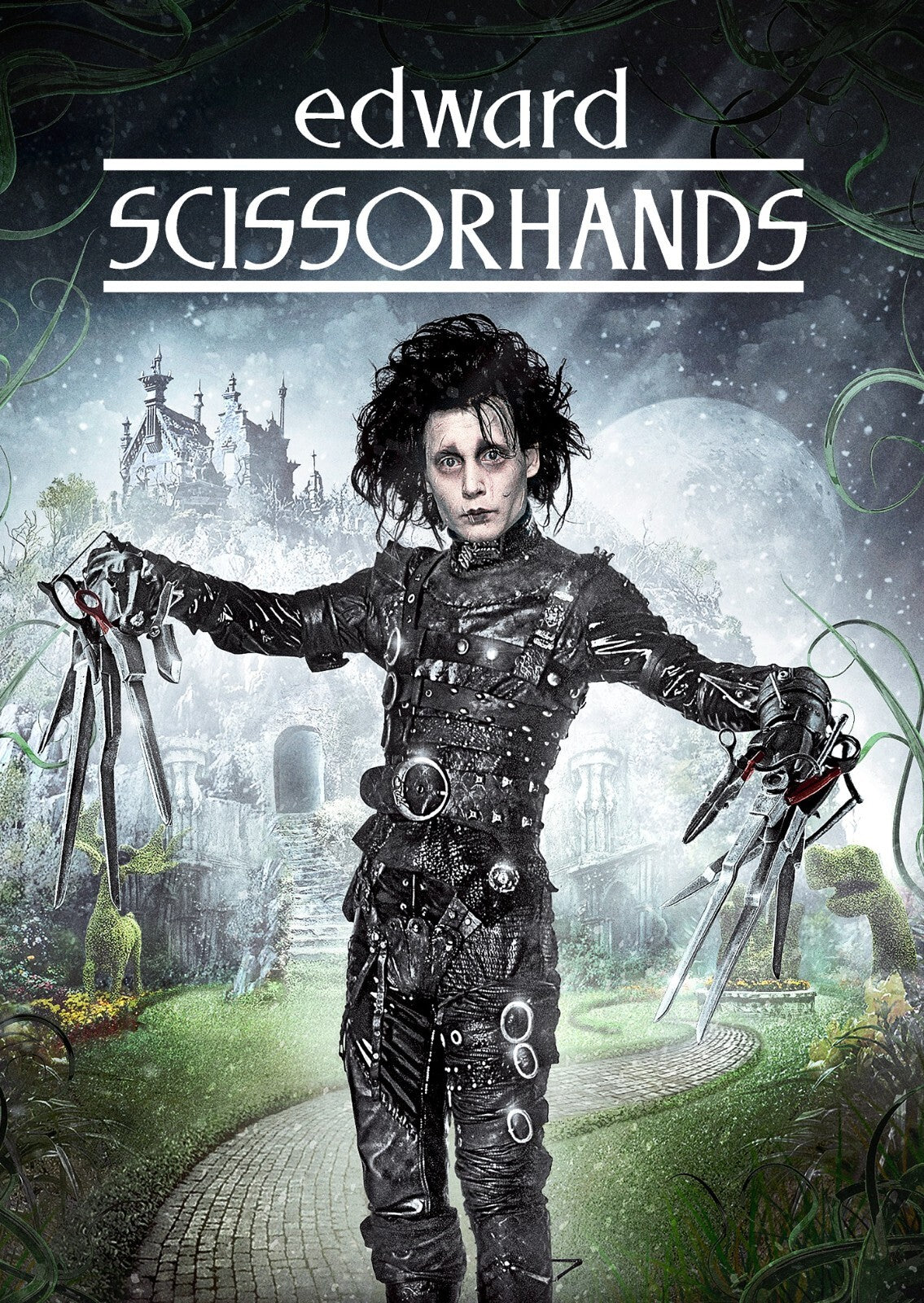 Edward Scissorhands Movie Poster | Edward in the Castle Garden - Movies & TV Poster
