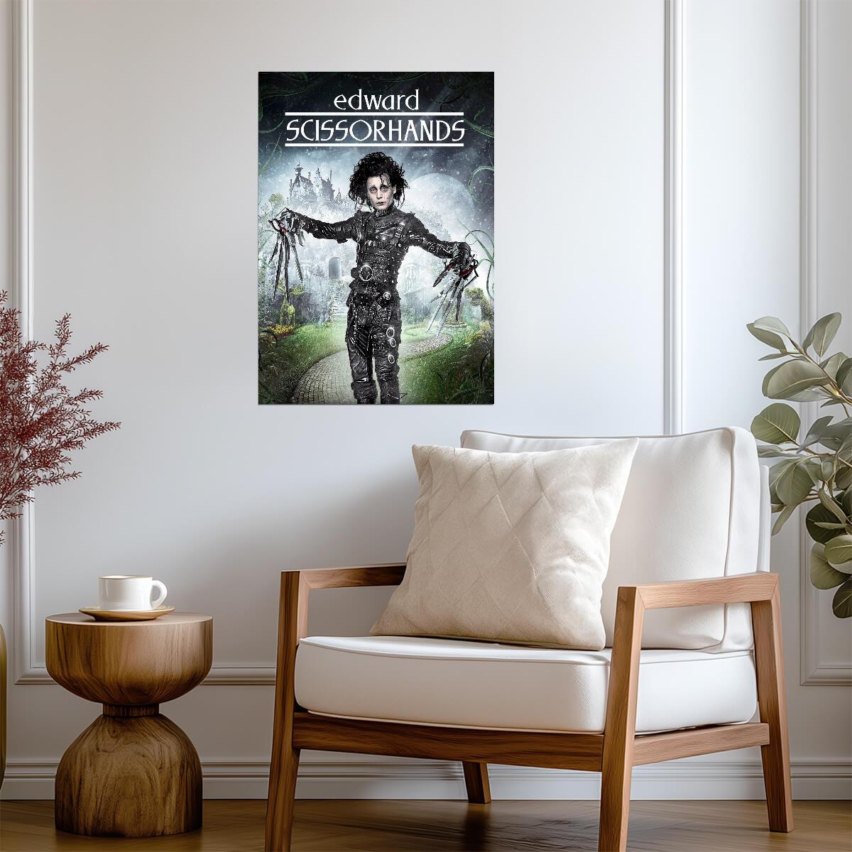 Edward Scissorhands Movie Poster | Edward in the Castle Garden - Movies & TV Poster