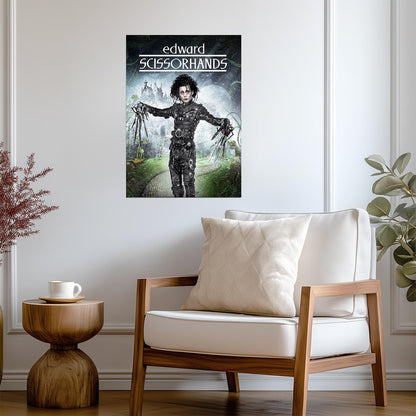 Edward Scissorhands Movie Poster | Edward in the Castle Garden - Movies & TV Poster