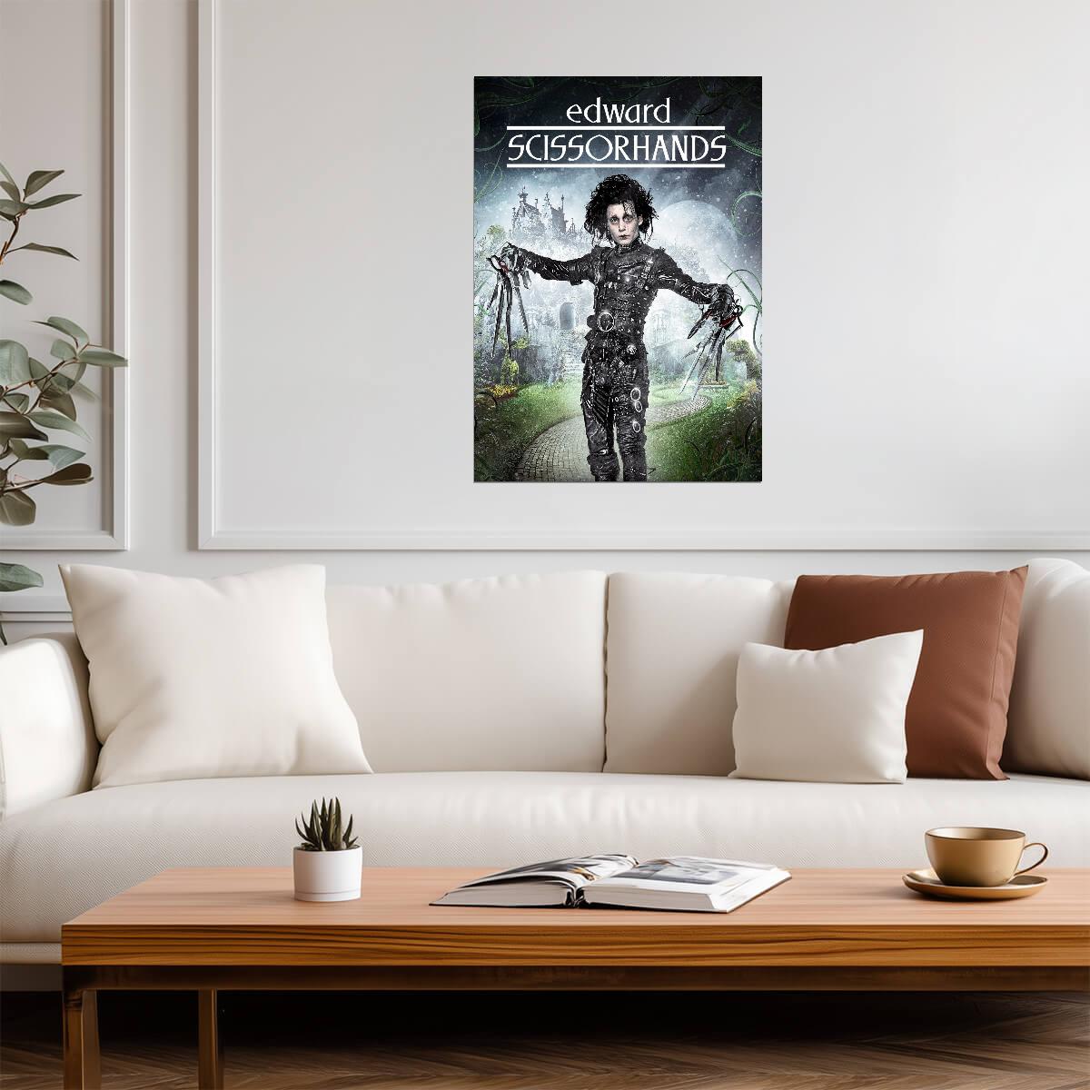 Edward Scissorhands Movie Poster | Edward in the Castle Garden - Movies & TV Poster