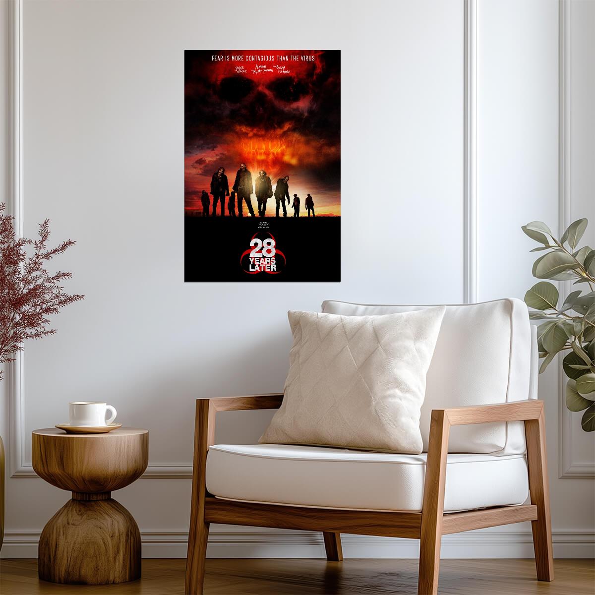 28 Years Later Poster | Skull Clouds and Survivors at Sunset - Movies & TV Poster