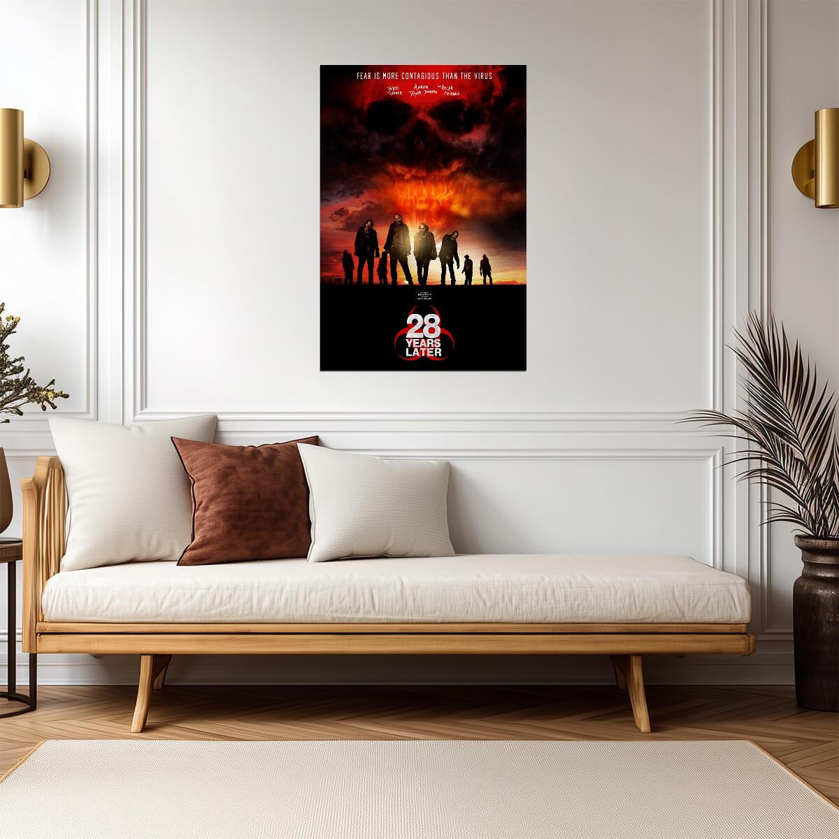 28 Years Later Poster | Skull Clouds and Survivors at Sunset - Movies & TV Poster