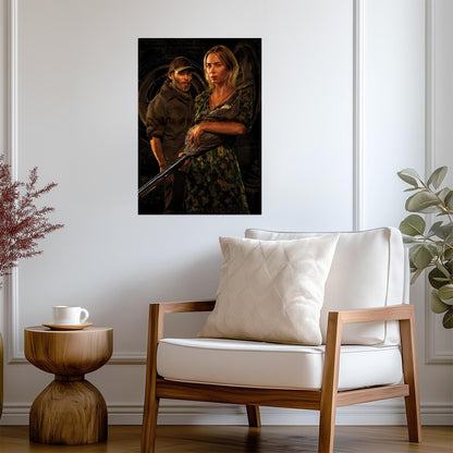 A Quiet Place Part II Poster | Emily Blunt with a Shotgun Movie Print - Movies & TV Poster