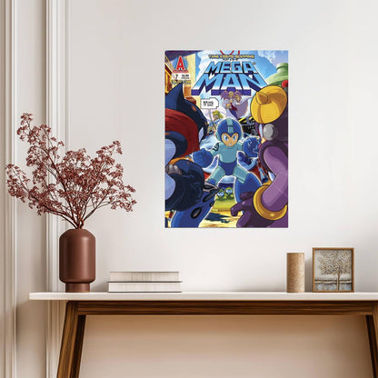 Mega Man Poster | Time Keeps Slipping | Comic Issue 7 Cover - Graphic & Art Poster