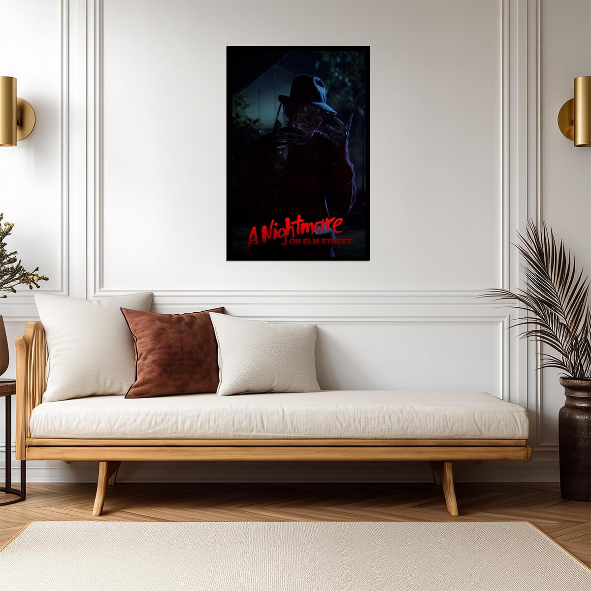A Nightmare on Elm Street Poster | Freddy Krueger in the Shadows - Movies & TV Poster