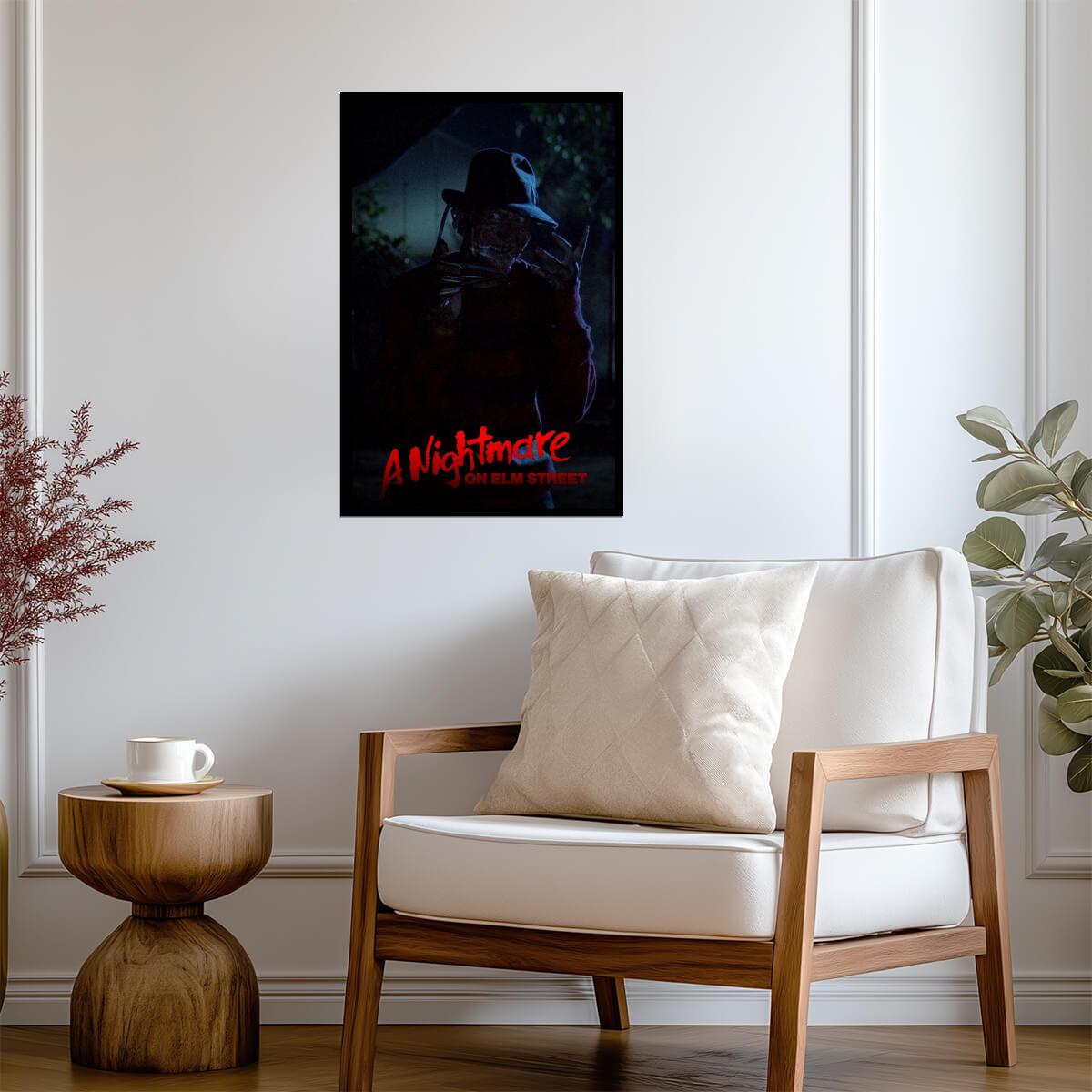A Nightmare on Elm Street Poster | Freddy Krueger in the Shadows - Movies & TV Poster
