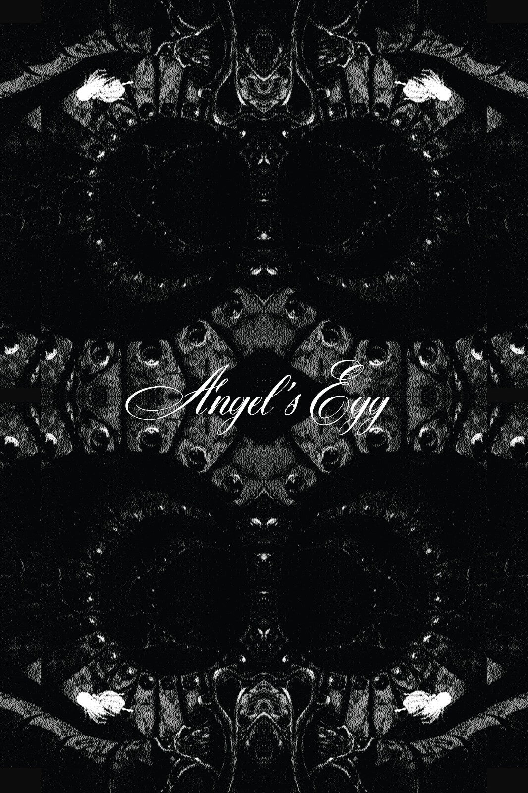 Angel's Egg Movie Poster | Ornamental Black and White Illustration - Anime Poster