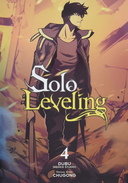 Solo Leveling Poster | Sung Jinwoo | Manhwa Volume 4 Cover - Anime Poster
