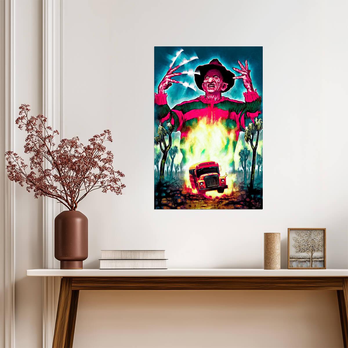 A Nightmare on Elm Street 2: Freddy's Revenge Poster | School Bus Art - Movies & TV Poster