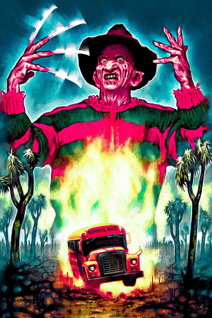 A Nightmare on Elm Street 2: Freddy's Revenge Poster | School Bus Art - Movies & TV Poster