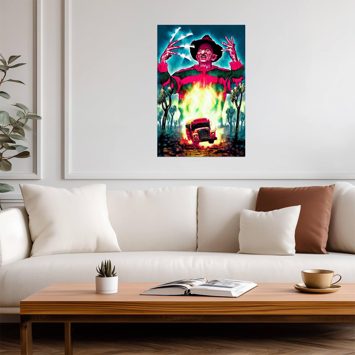A Nightmare on Elm Street 2: Freddy's Revenge Poster | School Bus Art - Movies & TV Poster
