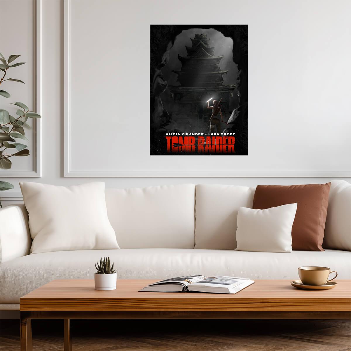 Tomb Raider 2018 Movie Poster | Lara Croft Beneath an Ancient Tower - Movies & TV Poster