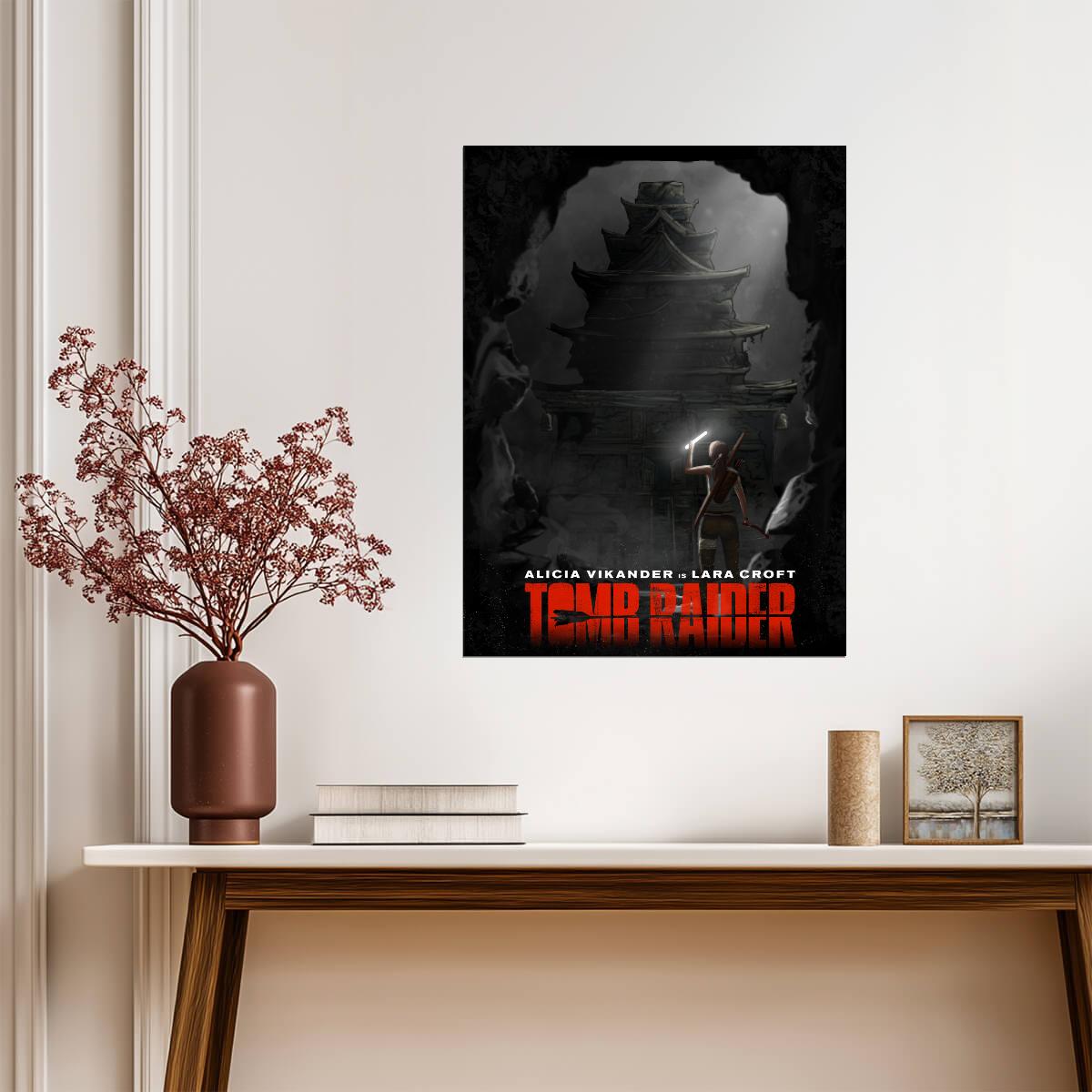 Tomb Raider 2018 Movie Poster | Lara Croft Beneath an Ancient Tower - Movies & TV Poster