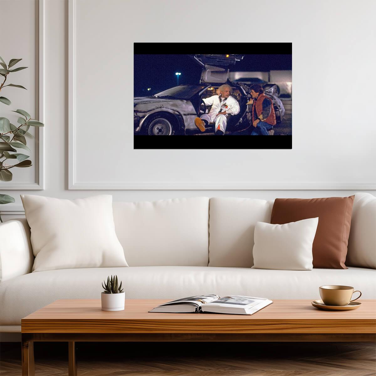 Back to the Future Movie Poster | Doc and Marty by the DeLorean - Movies & TV Poster