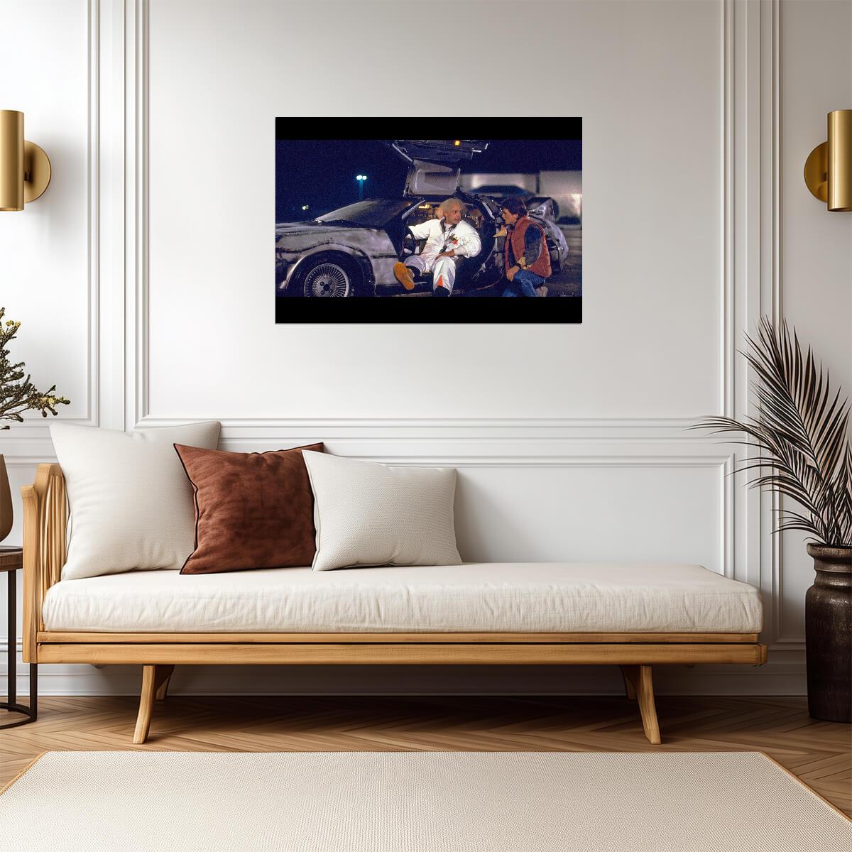 Back to the Future Movie Poster | Doc and Marty by the DeLorean - Movies & TV Poster