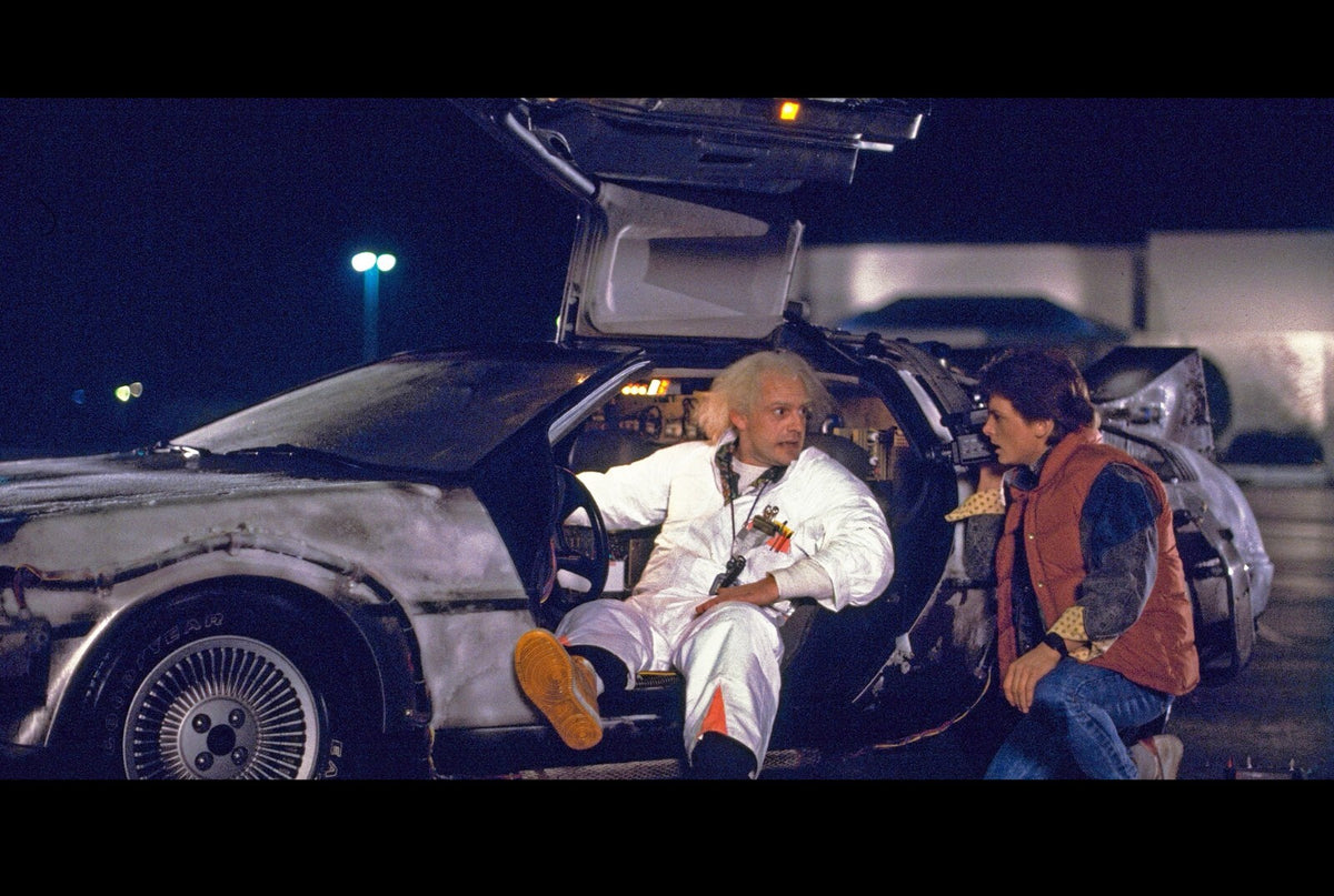 Back to the Future Movie Poster | Doc and Marty by the DeLorean - Movies & TV Poster
