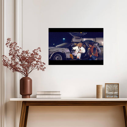 Back to the Future Movie Poster | Doc and Marty by the DeLorean - Movies & TV Poster