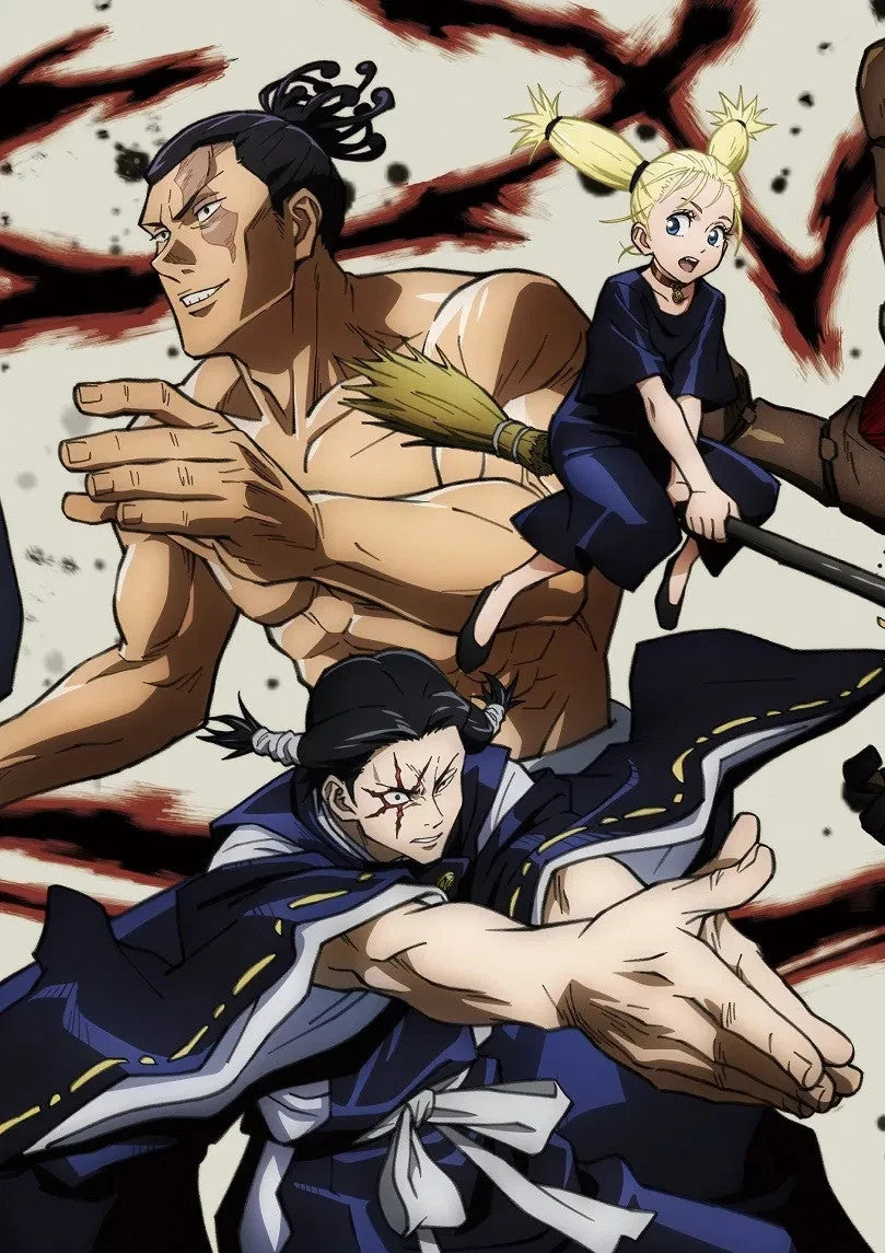 Jujutsu Kaisen Poster | Aoi Todo, Noritoshi Kamo and Momo Nishimiya - Anime Poster