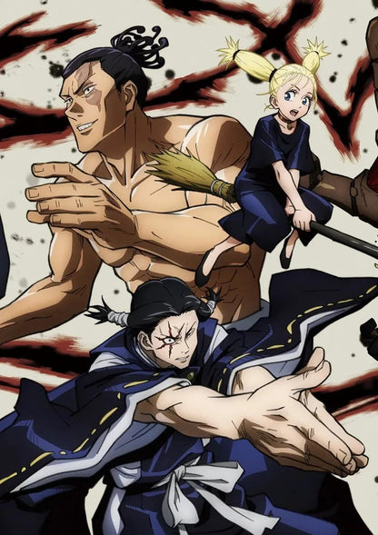 Jujutsu Kaisen Poster | Aoi Todo, Noritoshi Kamo and Momo Nishimiya - Anime Poster