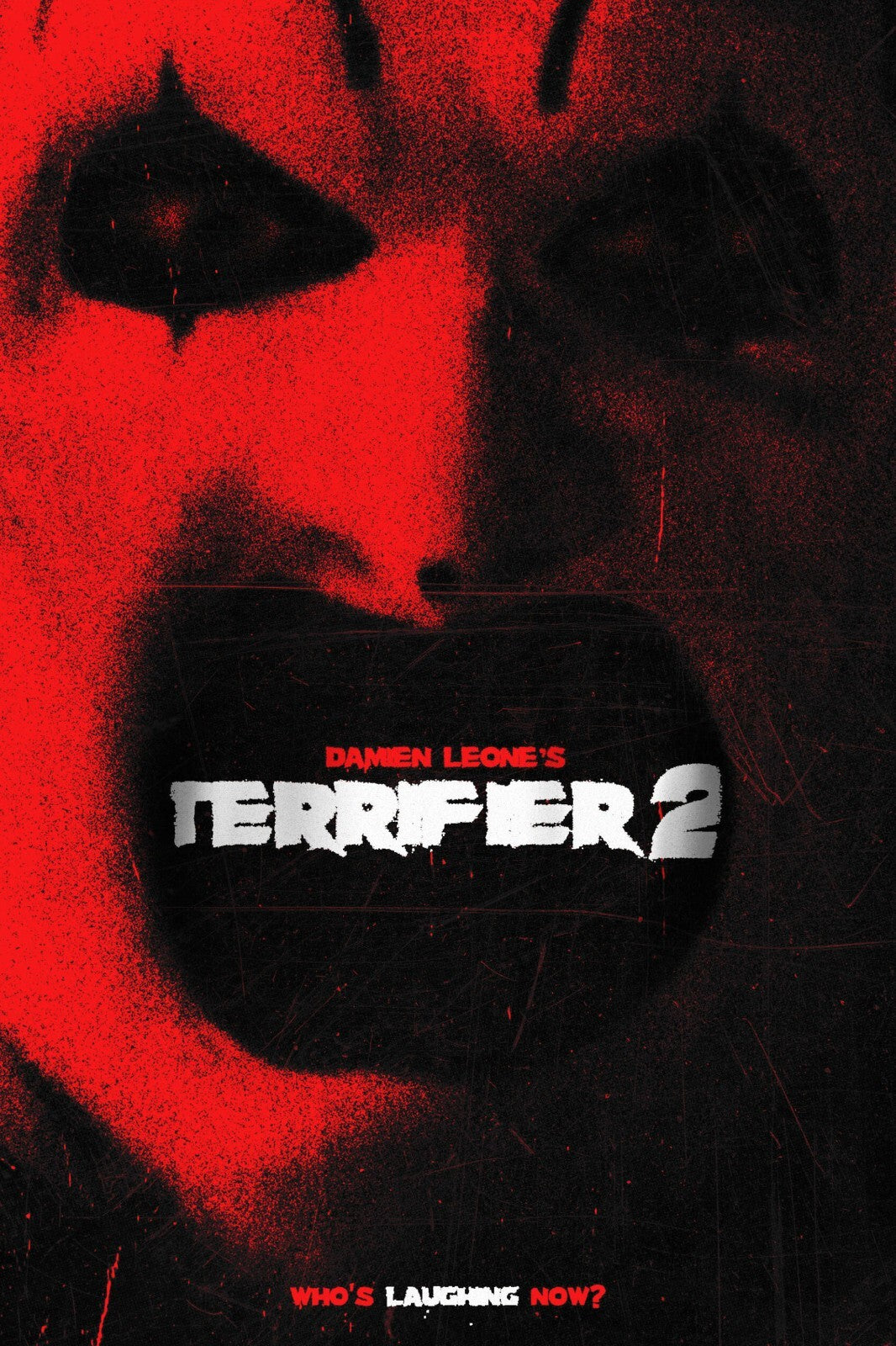 Terrifier 2 Movie Poster | Art the Clown Screaming Close-Up - Movies & TV Poster