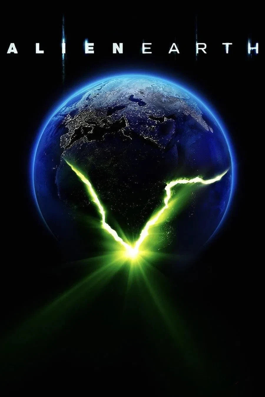 Alien Earth Poster | Cracked Planet | Minimalist Series Print - Movies & TV Poster