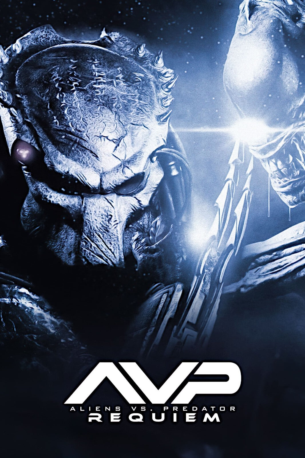 Aliens vs Predator Requiem Sci-Fi Horror Movie Poster | Predator Portrait - Movies & TV Poster