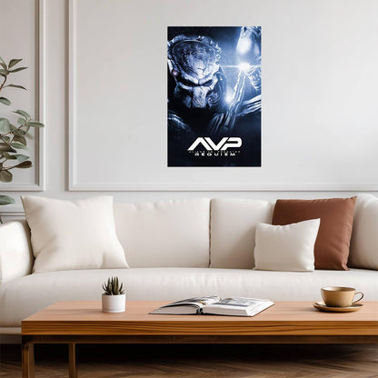 Aliens vs Predator Requiem Sci-Fi Horror Movie Poster | Predator Portrait - Movies & TV Poster