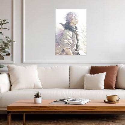 Jujutsu Kaisen Poster | Satoru Gojo Among White Blossoms - Anime Poster