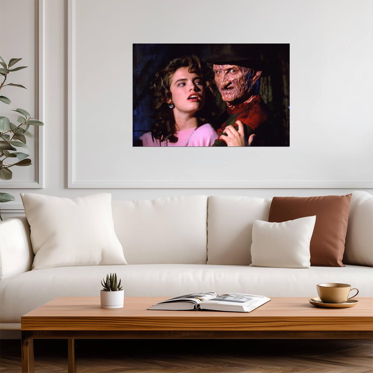 Freddy Krueger Poster | Nightmare on Elm Street Movie Scene - Movies & TV Poster