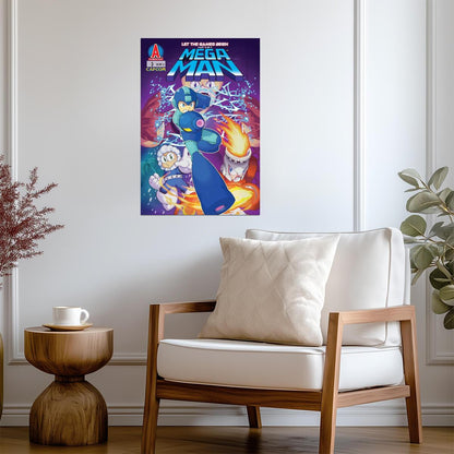 Mega Man Poster | Let the Games Begin | Comic Issue 3 Cover - Graphic & Art Poster