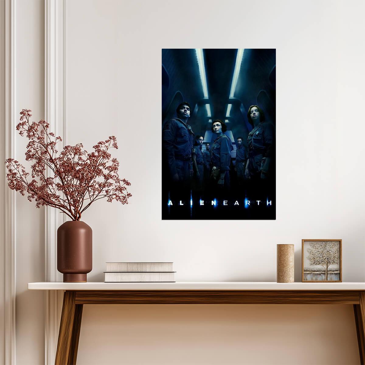 Alien Earth Poster | Crew Portraits | TV Series Print - Movies & TV Poster