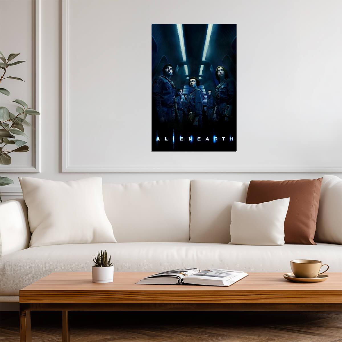 Alien Earth Poster | Crew Portraits | TV Series Print - Movies & TV Poster