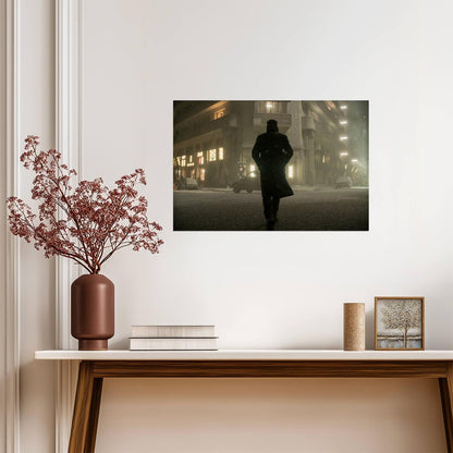 Blade Runner 2049 Movie Poster | Lone Figure in a Foggy Street - Movies & TV Poster