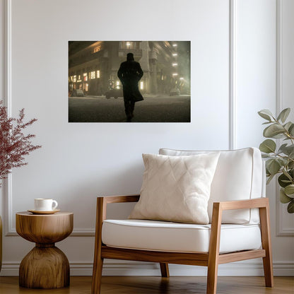 Blade Runner 2049 Movie Poster | Lone Figure in a Foggy Street - Movies & TV Poster