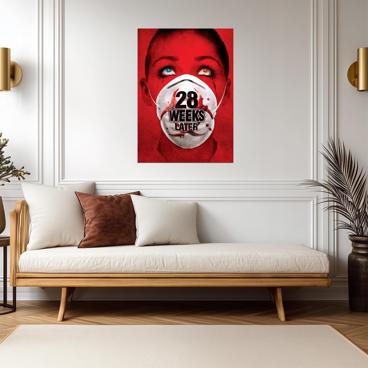 28 Weeks Later Poster | Face Mask Horror Portrait Print - Movies & TV Poster