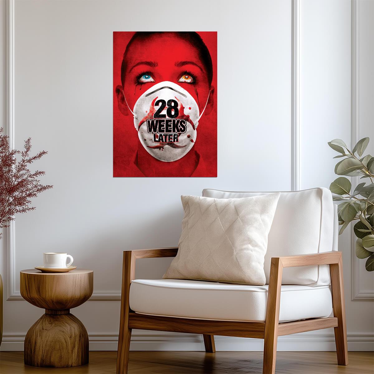 28 Weeks Later Poster | Face Mask Horror Portrait Print - Movies & TV Poster
