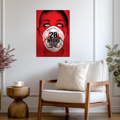 28 Weeks Later Poster | Face Mask Horror Portrait Print - Movies & TV Poster
