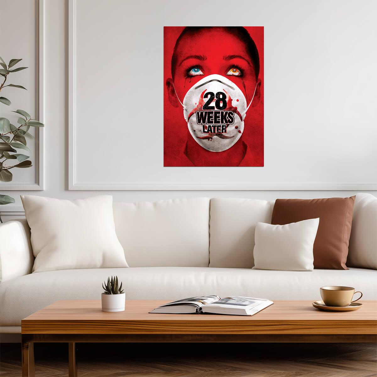 28 Weeks Later Poster | Face Mask Horror Portrait Print - Movies & TV Poster