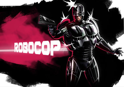RoboCop 1987 Movie Poster | Black and Red Graphic Illustration - Movies & TV Poster
