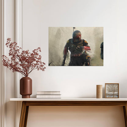 The Book of Boba Fett TV Series Poster | Boba Fett in Battle-Worn Armor - Movies & TV Poster