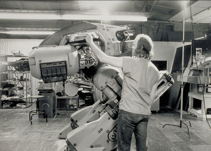 RoboCop 1987 Movie Poster | ED-209 Construction Workshop Photo - Movies & TV Poster