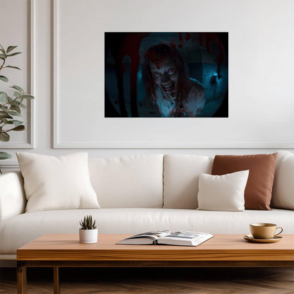 Evil Dead Rise Movie Poster | Possessed Ellie with Bloodied Hands - Movies & TV Poster