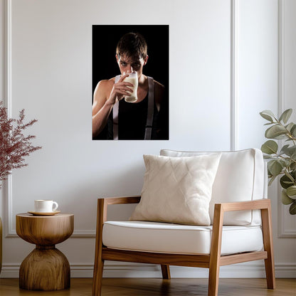 A Clockwork Orange Poster | Malcolm McDowell Drinking Milk Scene - Movies & TV Poster